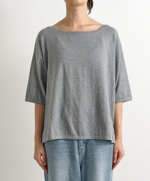 RIVE DROITE(リヴドロワ)の「【MONN.:. (モン)】LOOSE KNIT Tee(ニット/セーター・レディース・ブラック/グレー・FREE)」の20枚目の写真