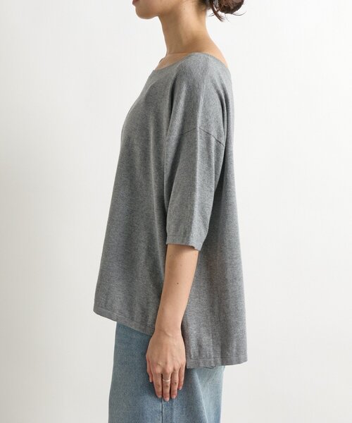 RIVE DROITE(リヴドロワ)の「【MONN.:. (モン)】LOOSE KNIT Tee(ニット/セーター・レディース・ブラック/グレー・FREE)」の21枚目の写真