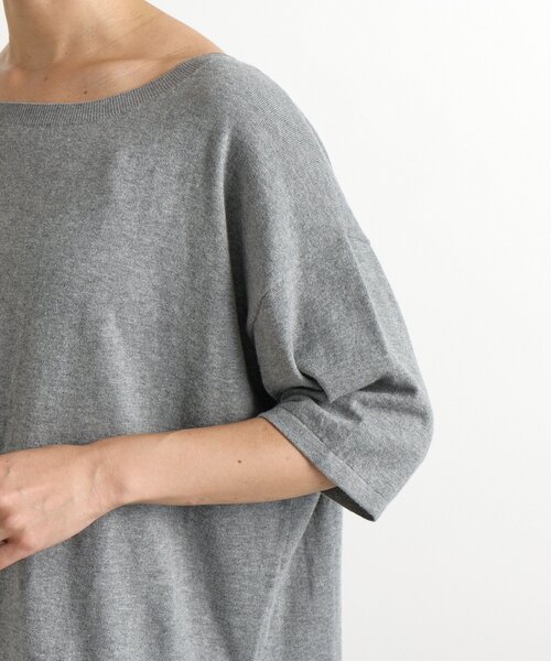 RIVE DROITE(リヴドロワ)の「【MONN.:. (モン)】LOOSE KNIT Tee(ニット/セーター・レディース・ブラック/グレー・FREE)」の15枚目の写真