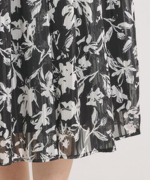 ITS'DEMO（イッツデモ）の「【手洗い可／後ろウエストゴム】ラメスト単色花柄スカート（スカート・レディース・ブラック系/ダークブラウン系/ホワイト系3・00）」の7枚目の写真