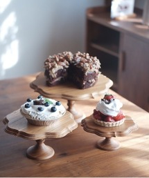 食器 cake ケーキスタンド（3種類）【fractal】_MISHIM POTTERY CREATION