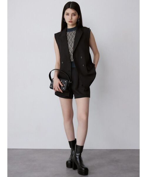 MURUA（ムルーア）の「スタッズワンハンドルバッグ（ハンドバッグ・レディース・ブラック/ボルドー・FREE）」の14枚目の写真