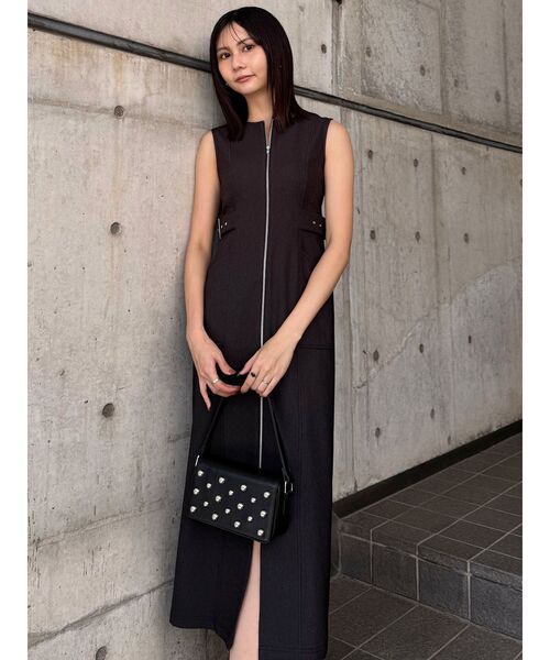 MURUA（ムルーア）の「スタッズワンハンドルバッグ（ハンドバッグ・レディース・ブラック/ボルドー・FREE）」の20枚目の写真