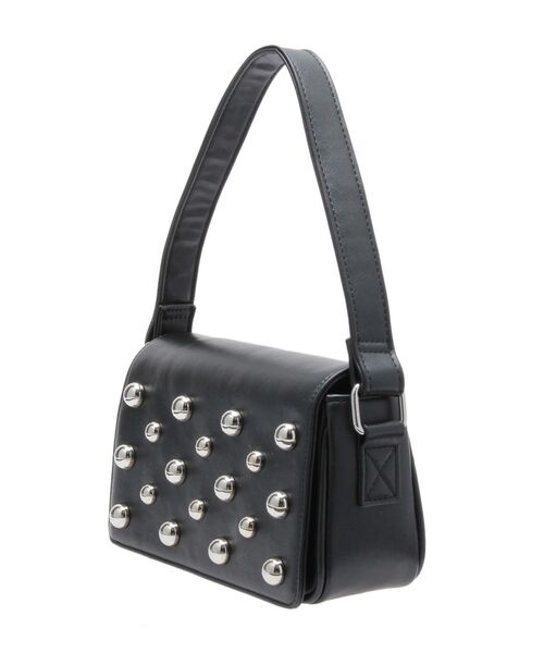 MURUA（ムルーア）の「スタッズワンハンドルバッグ（ハンドバッグ・レディース・ブラック/ボルドー・FREE）」の8枚目の写真