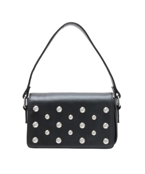 MURUA（ムルーア）の「スタッズワンハンドルバッグ（ハンドバッグ・レディース・ブラック/ボルドー・FREE）」の3枚目の写真