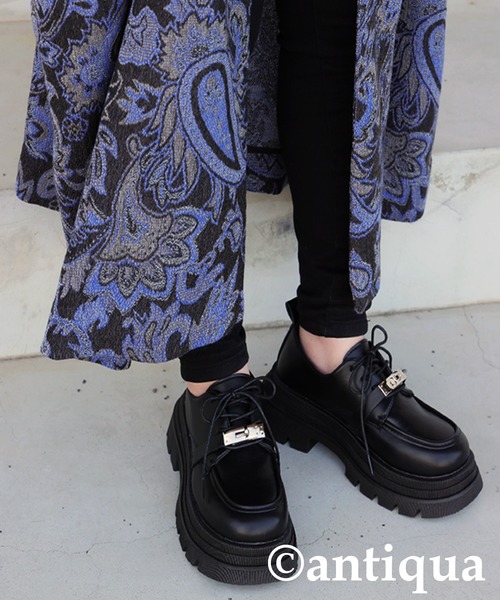 antiqua（アンティカ）の「厚底バックルローファー（ローファー・レディース・ブラック・25/24.5/24/23.5/23.0）」の13枚目の写真