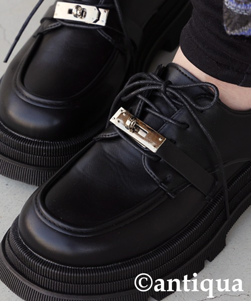 antiqua（アンティカ）の「厚底バックルローファー（ローファー・レディース・ブラック・25/24.5/24/23.5/23.0）」の14枚目の写真