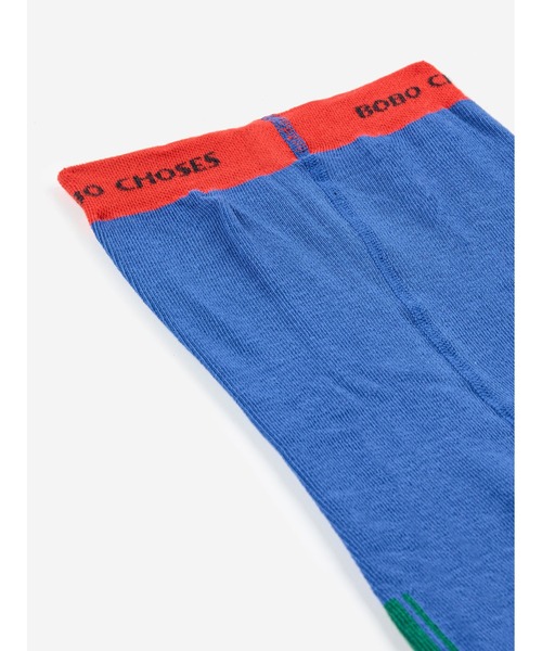 BOBO CHOSES(ボボショーズ)の「Bobo Choses color block tights(タイツ/ストッキング・キッズ・ブルー・29-31/23-25/26-28/32-34/35-37)」の2枚目の写真