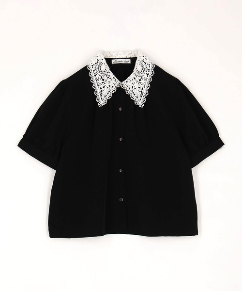 NICOLE CLUB（ニコル クラブ）の「レースカラーブラウス（シャツ