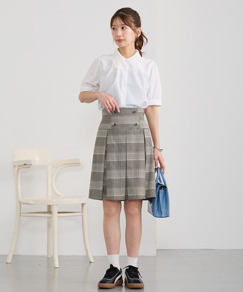 NICOLE CLUB（ニコル　クラブ）の「レースカラーブラウス（シャツ/ブラウス・レディース・ブラック/サックスブルー/オフホワイト・MEDIUM）」の14枚目の写真