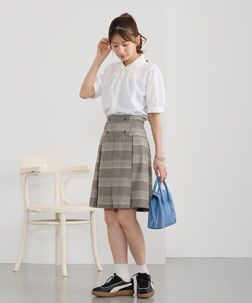 NICOLE CLUB（ニコル　クラブ）の「レースカラーブラウス（シャツ/ブラウス・レディース・ブラック/サックスブルー/オフホワイト・MEDIUM）」の15枚目の写真