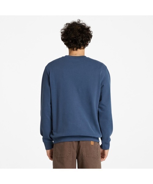 Timberland（ティンバーランド）の「ツリーロゴ パッチ クルーネック スウェットシャツ メンズ（スウェット・メンズ・ダークブルー・LARGE/MEDIUM/SMALL/X-LARGE/XX-LARGE）」の4枚目の写真