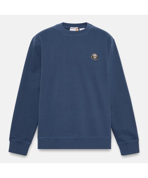 Timberland（ティンバーランド）の「ツリーロゴ パッチ クルーネック スウェットシャツ メンズ（スウェット・メンズ・ダークブルー・LARGE/MEDIUM/SMALL/X-LARGE/XX-LARGE）」の5枚目の写真