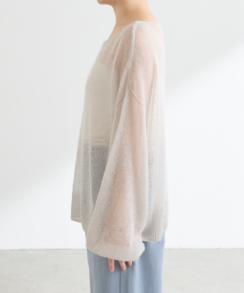 COLLAGE GALLARDAGALANTE（コラージュガリャルダガランテ）の「裾ラメアルパカニット（ニット/セーター・レディース・ピンク/ライトグレー・FREE）」の21枚目の写真