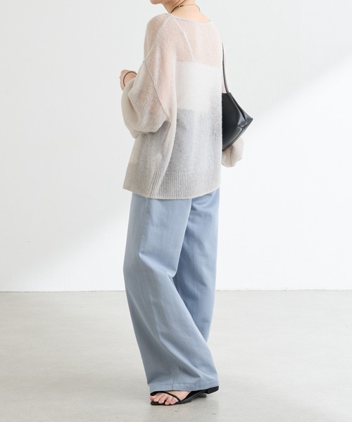 COLLAGE GALLARDAGALANTE（コラージュガリャルダガランテ）の「裾ラメアルパカニット（ニット/セーター・レディース・ピンク/ライトグレー・FREE）」の8枚目の写真