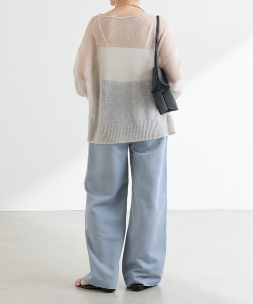 COLLAGE GALLARDAGALANTE（コラージュガリャルダガランテ）の「裾ラメアルパカニット（ニット/セーター・レディース・ピンク/ライトグレー・FREE）」の9枚目の写真