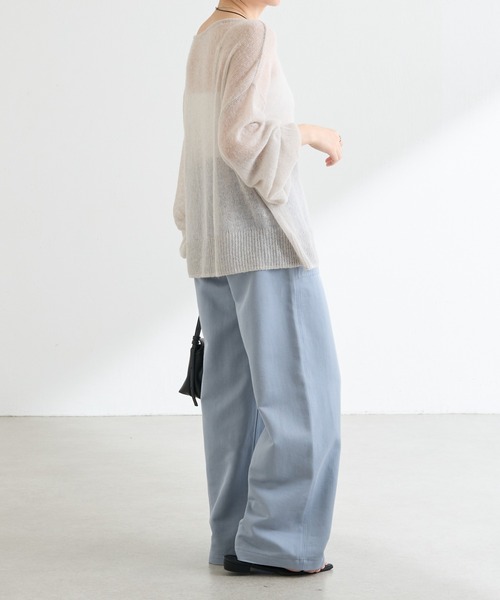 COLLAGE GALLARDAGALANTE（コラージュガリャルダガランテ）の「裾ラメアルパカニット（ニット/セーター・レディース・ピンク/ライトグレー・FREE）」の10枚目の写真