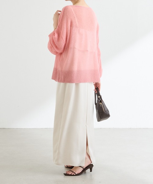 COLLAGE GALLARDAGALANTE（コラージュガリャルダガランテ）の「裾ラメアルパカニット（ニット/セーター・レディース・ピンク/ライトグレー・FREE）」の16枚目の写真