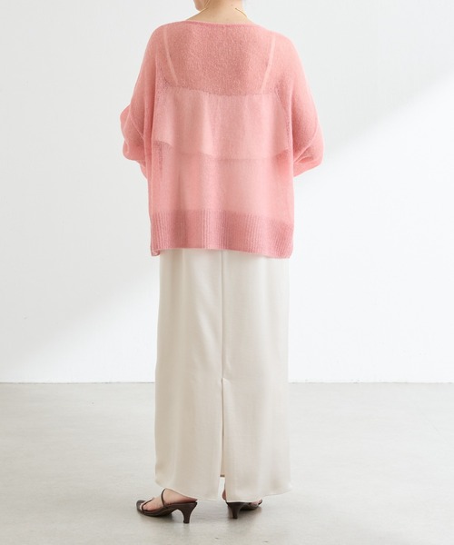 COLLAGE GALLARDAGALANTE（コラージュガリャルダガランテ）の「裾ラメアルパカニット（ニット/セーター・レディース・ピンク/ライトグレー・FREE）」の17枚目の写真