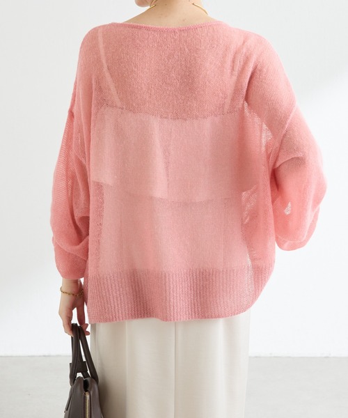 COLLAGE GALLARDAGALANTE（コラージュガリャルダガランテ）の「裾ラメアルパカニット（ニット/セーター・レディース・ピンク/ライトグレー・FREE）」の14枚目の写真