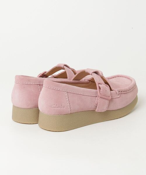 CLARKS ピンク スエード モカシン26cm セール】WallabeeEVOBar / ワラビーエヴォバー（ダスティーローズ