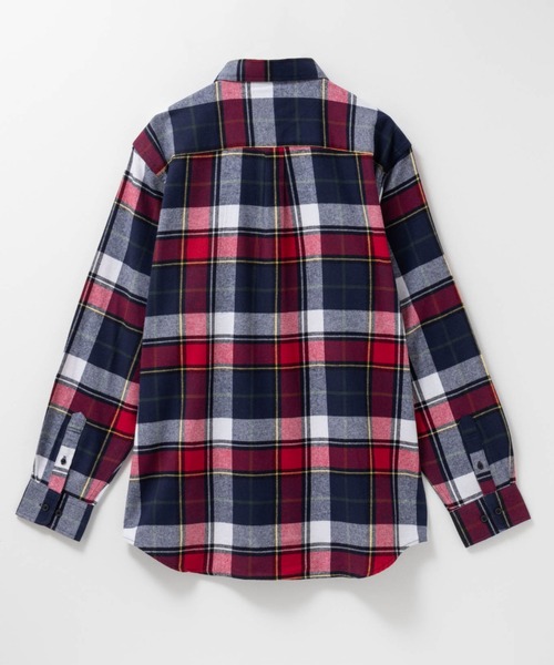 NAVY（ネイビー）の「【ユニセックス】Soft Flannel Plaid Shirt  Casual Checkered Long Sleeveソフトフランネルチェックシャツ（シャツ/ブラウス・メンズ・レッド/ブラック/アイボリー/ベージュ/ネイビー/ブルー・S/XL/L/M）」の12枚目の写真
