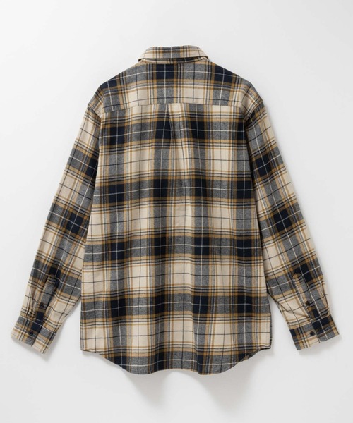 NAVY（ネイビー）の「【ユニセックス】Soft Flannel Plaid Shirt  Casual Checkered Long Sleeveソフトフランネルチェックシャツ（シャツ/ブラウス・メンズ・レッド/ブラック/アイボリー/ベージュ/ネイビー/ブルー・S/XL/L/M）」の9枚目の写真