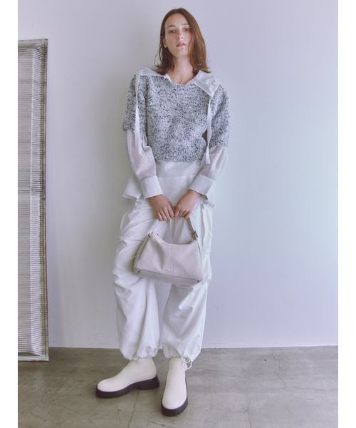 emmi(エミ)の「タックフォルムカーゴパンツ(その他パンツ・レディース・ホワイト/ブラック/ブラウン・0/1)」の7枚目の写真