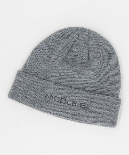 NICOLE CLUB FOR MEN（ニコルクラブフォーメン）の「【NICOLE SPORTS】刺繍ロゴニットワッチ（ニットキャップ/ビーニー・メンズ・オフホワイト/ブラック/グレー・FREE）」の3枚目の写真