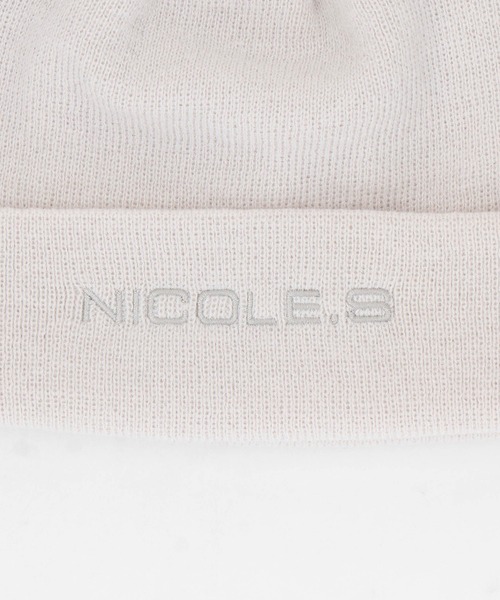 NICOLE CLUB FOR MEN（ニコルクラブフォーメン）の「【NICOLE SPORTS】刺繍ロゴニットワッチ（ニットキャップ/ビーニー・メンズ・オフホワイト/ブラック/グレー・FREE）」の12枚目の写真