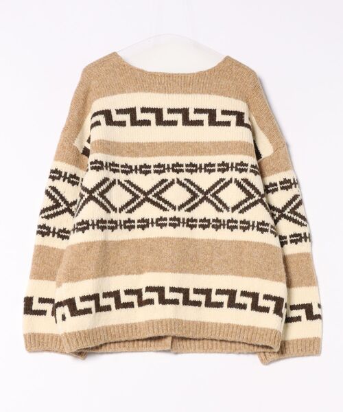 GREEN BUTTER（グリーンバター）の「ALPACA DUFFLE CARDIGAN（ニット/セーター・レディース・ベージュ・FREE）」の12枚目の写真