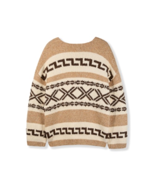 GREEN BUTTER（グリーンバター）の「ALPACA DUFFLE CARDIGAN（ニット/セーター・レディース・ベージュ・FREE）」の8枚目の写真