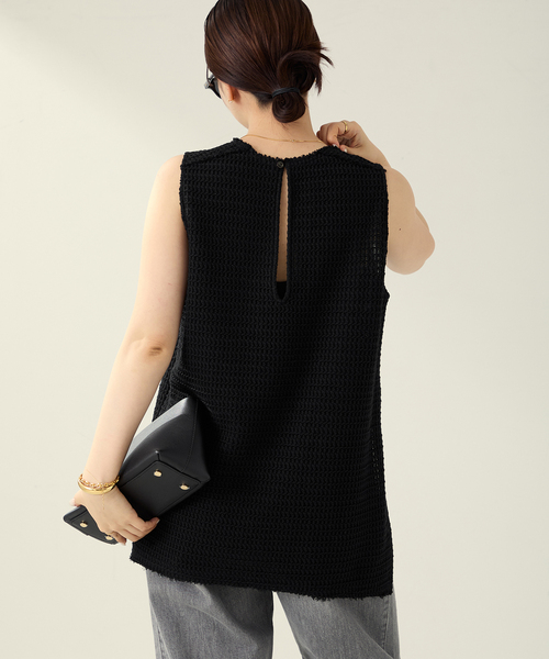 plage（プラージュ）の「ラッセルスリットタンク（タンクトップ・レディース・ブラック・FREE）」の8枚目の写真