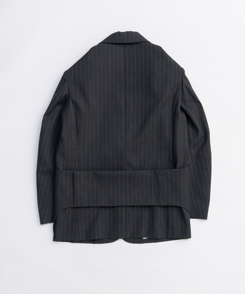 PRANK PROJECT(プランクプロジェクト)の「ベルテッドジャケット / Belted Jacket(テーラードジャケット・レディース・チャコールグレー/ブラック/マルチ・FREE)」の18枚目の写真