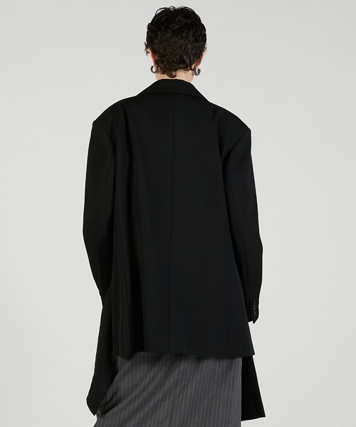 PRANK PROJECT(プランクプロジェクト)の「ベルテッドジャケット / Belted Jacket(テーラードジャケット・レディース・チャコールグレー/ブラック/マルチ・FREE)」の9枚目の写真