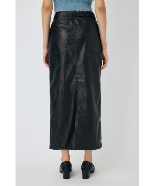 MOUSSY（マウジー）の「FAUX  LEATHER NARROW スカート（スカート・レディース・マジェンタ/ブラック・1/2）」の10枚目の写真