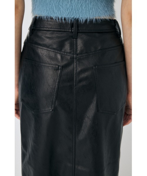 MOUSSY（マウジー）の「FAUX  LEATHER NARROW スカート（スカート・レディース・マジェンタ/ブラック・1/2）」の12枚目の写真