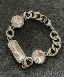 SPINNS | シルバーボリュームチェーンブレスレット/ビジュ―(ブレスレット)