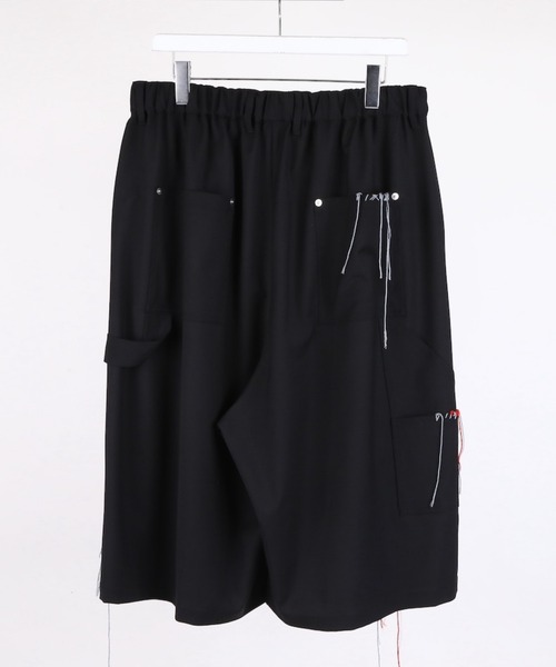 DISCOVERED（ディスカバード）の「DISCOVERED SUMMER WOOL LOOPING WIDE SHORTS（その他パンツ・メンズ・ブラック/グレー・1/3）」の3枚目の写真