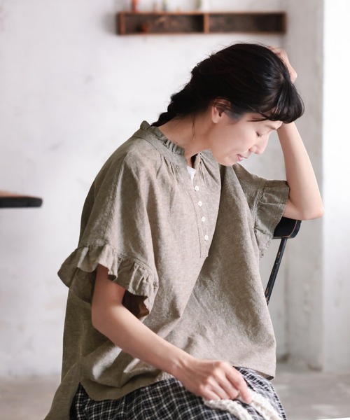 ソウルベリー　プルオーバー フリルな夏のプルオーバー（シャツ/ブラウス）｜soulberry（ソウル