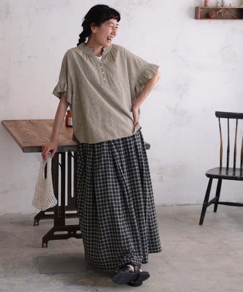 フリルな夏のプルオーバー（シャツ/ブラウス）｜soulberry（ソウル