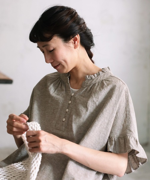 ソウルベリー　プルオーバー フリルな夏のプルオーバー（シャツ/ブラウス）｜soulberry（ソウル