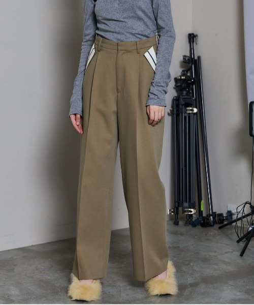 MAISON SPECIAL Sutching Work Pants MAISON SPECIAL Sutching Work