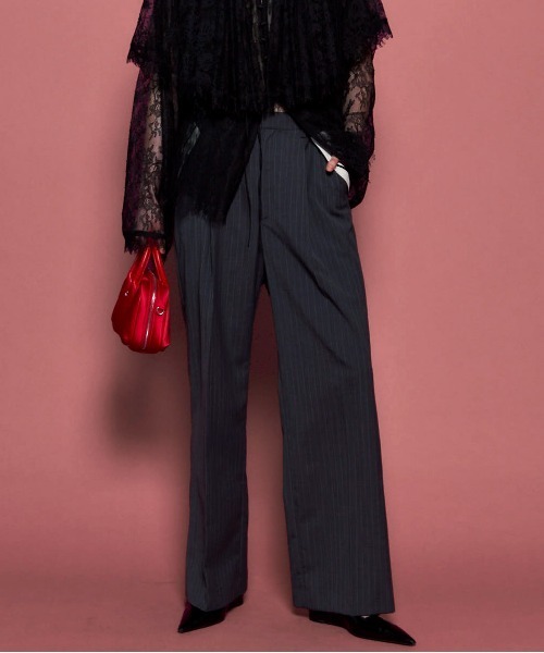 セール】Center Crease Straight Pants/センタープレスストレート