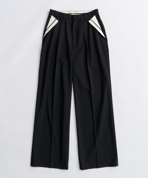 MAISON SPECIAL（メゾンスペシャル）の「Center Crease Straight Pants/センタープレスストレートパンツ■セットアップ対応■（スラックス・レディース・ベージュ/ブラック/グレー・38/36）」の12枚目の写真