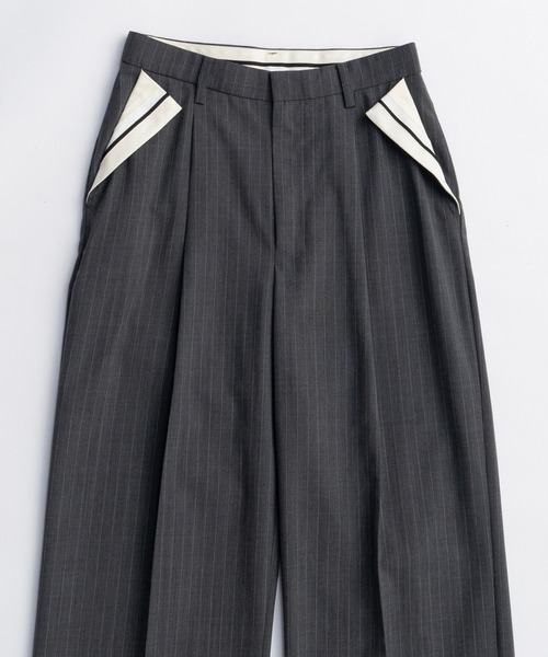 MAISON SPECIAL（メゾンスペシャル）の「Center Crease Straight Pants/センタープレスストレートパンツ■セットアップ対応■（スラックス・レディース・ベージュ/ブラック/グレー・38/36）」の15枚目の写真