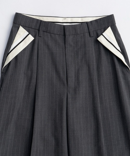 MAISON SPECIAL（メゾンスペシャル）の「Center Crease Straight Pants/センタープレスストレートパンツ■セットアップ対応■（スラックス・レディース・ベージュ/ブラック/グレー・38/36）」の16枚目の写真