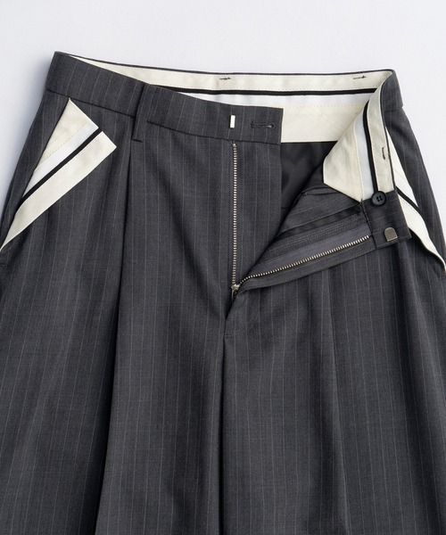 MAISON SPECIAL（メゾンスペシャル）の「Center Crease Straight Pants/センタープレスストレートパンツ■セットアップ対応■（スラックス・レディース・ベージュ/ブラック/グレー・38/36）」の17枚目の写真