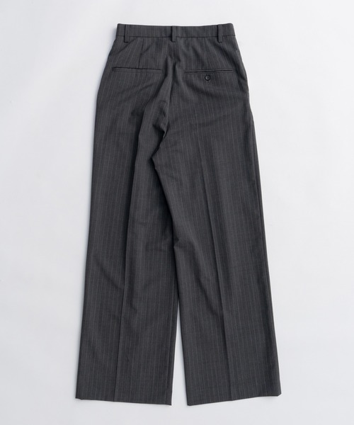 MAISON SPECIAL（メゾンスペシャル）の「Center Crease Straight Pants/センタープレスストレートパンツ■セットアップ対応■（スラックス・レディース・ベージュ/ブラック/グレー・38/36）」の19枚目の写真