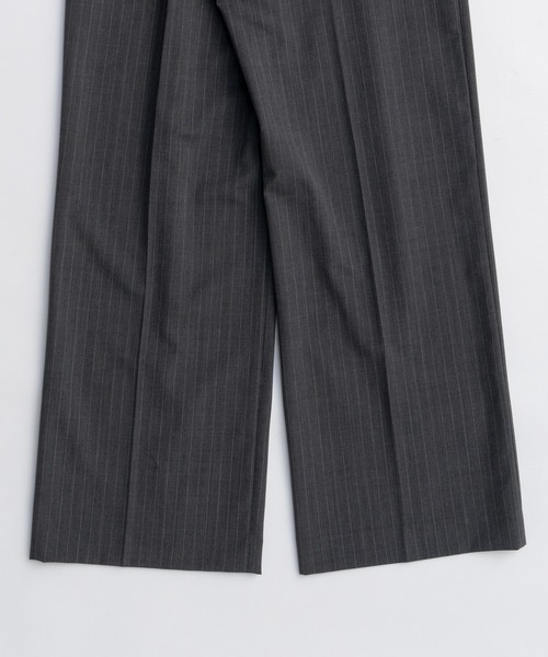 MAISON SPECIAL（メゾンスペシャル）の「Center Crease Straight Pants/センタープレスストレートパンツ■セットアップ対応■（スラックス・レディース・ベージュ/ブラック/グレー・38/36）」の22枚目の写真
